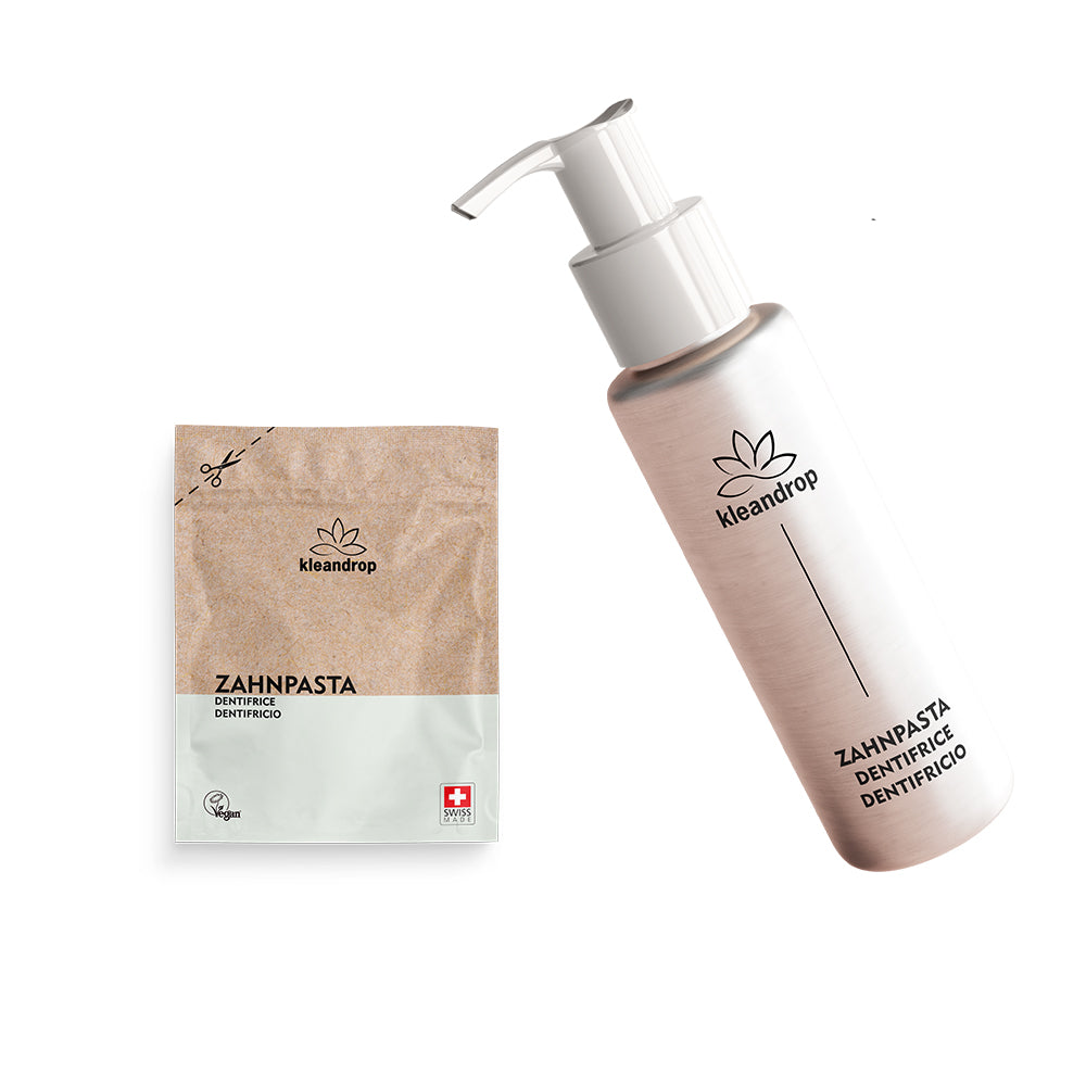 kleandrop lanciert Zahnpasta Pulver