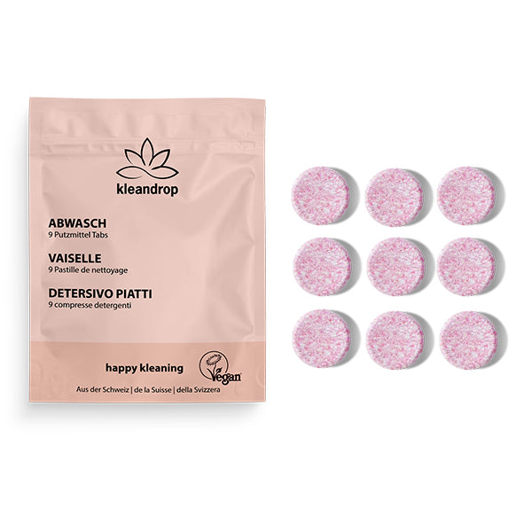 Kleandrop - Detergente per lavastoviglie - 3 schede
