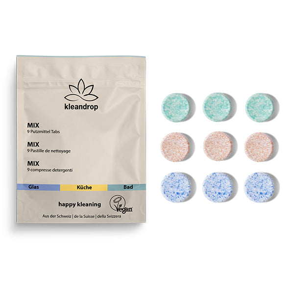 Kleandrop - Putzmitteltabs, Test-Set - 9 Tabs